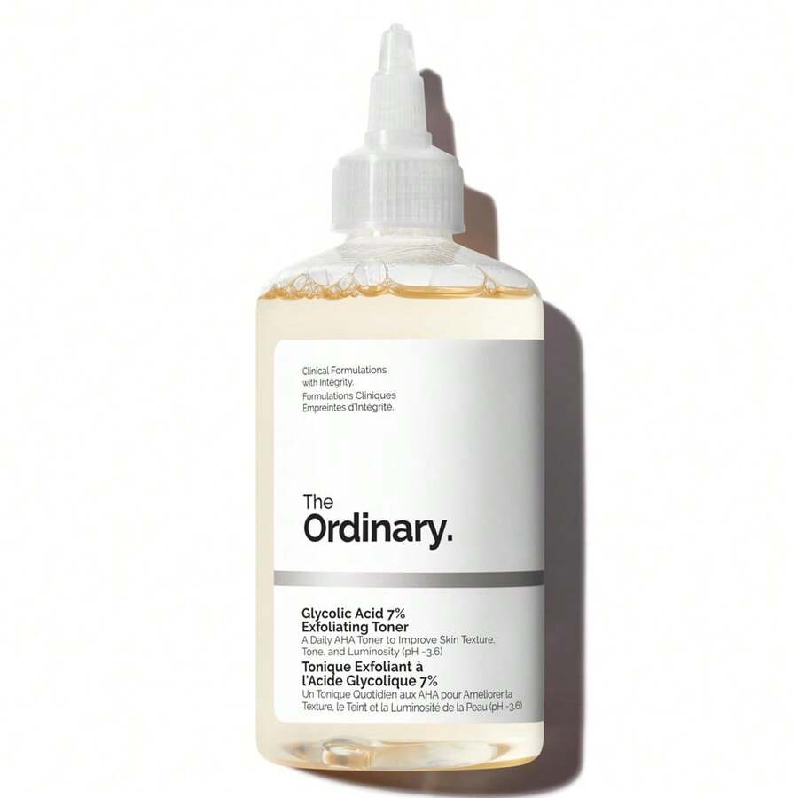 The Ordinary Glycolic Acid 7% Exfoliating Toner, Brightening And Smoothing Daily Toner For More Even-Looking Skin Tone