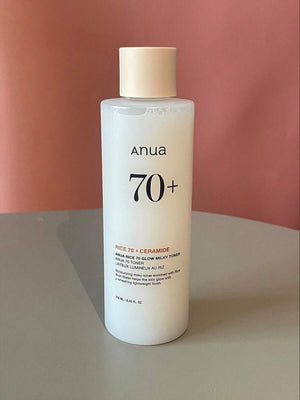 ANUA Rice 70 Luminous Cream Toner, Suitable For Glassy Skin And Brightening, Rice Water, Niacinamide, Ceramide, Panthenol, Fragrance-Free, Non-Comedogenic, Korean Skin Care 250ml
