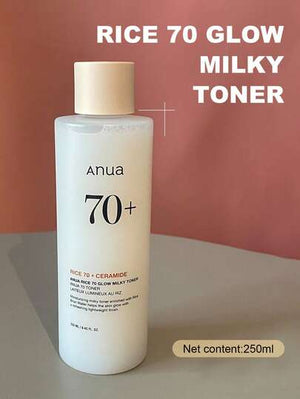 ANUA Rice 70 Luminous Cream Toner, Suitable For Glassy Skin And Brightening, Rice Water, Niacinamide, Ceramide, Panthenol, Fragrance-Free, Non-Comedogenic, Korean Skin Care 250ml