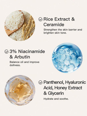 ANUA 7 Niacinamide & Rice Barrier Repair Essence, 50ml. Rice Extract Compound Formula, Lightweight & Absorbent Texture, Moisturizing & Soothing, Suitable For Sensitive Skin Care During Seasonal Changes
