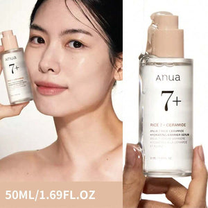 ANUA 7 Niacinamide & Rice Barrier Repair Essence, 50ml. Rice Extract Compound Formula, Lightweight & Absorbent Texture, Moisturizing & Soothing, Suitable For Sensitive Skin Care During Seasonal Changes