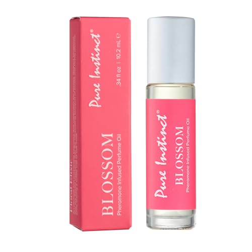 Pure Instinct BLOSSOM The Original Pheromone Infused Essential Oil Perfume Cologne - For Her Women - TSA Ready (Roll On Bottle 0.34 Fl. Oz./10.2mL)