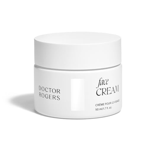 Doctor Rogers Face Cream for Intense Hydration, Anti-Aging Moisturizing Lotion to Reduce Fine Lines and Wrinkles, Brighter Complexion, Skin Barrier Protection for Day or Night, 1.7 Oz (50ml)