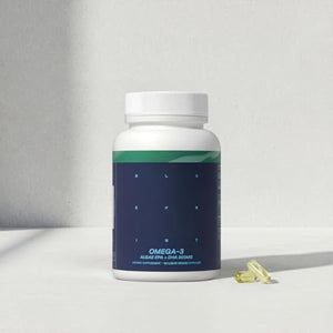 Blueprint Bryan Johnson Omega-3 - Vegan Algae Omega 3 Supplement with EPA/DHA - 800mg Plant-Based for Brain, Heart & Joint Support - High Absorption Triglyceride Form - 1:1 EPA/DHA