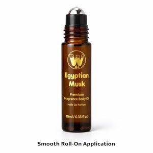 WagsMarket Egyptian Musk Oil, Choose from Roll On to 0.33oz - 4oz Glass Bottle, (0.33oz Roll On)