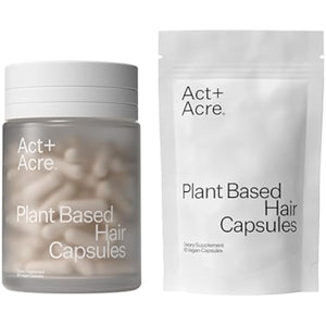 ACT+ ACRE Thick + Full Hair Capsules | Supplement for Thicker, Fuller Looking Hair | Bamboo, Horsetail, Biotin, Vitamin C | Strengthens Roots, Vegan, Gluten-Free, Mint Essenced | 60ct