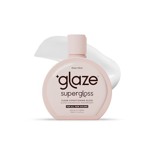 Supergloss Sheer Glow Clear Conditioning Gloss – Transparent Hair Gloss For All Hair Types & Colors – Boosts Color, Shine & Lightweight Hydration - 6.4 Fl Oz