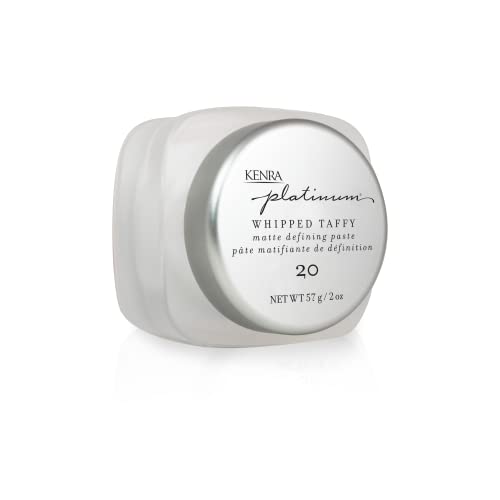 Kenra Platinum Whipped Taffy 20 | Matte Defining Paste | Delivers An Ultra-Matte, Firm Hold Finish | Sculpts, Smooths & Texturizes Styles | All Hair Types