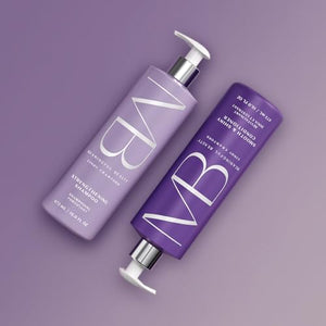 Meaningful Beauty Age-Proof Hair Care Starter Set, Strengthening Shampoo & Smooth and Shiny Conditioner Set, Plant Based Keratin Alternative, Restores Strength, Volume & Shine, Full Size, 16 Oz Each