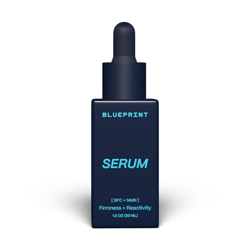 Blueprint Bryan Johnson Facial Serum with SFC & NMN – Age Defying Serum for Fine Lines, Firmness & Hydration – Longevity-Inspired Skin Care for Radiant, Youthful Skin – Fragrance Free & Vegan Formula