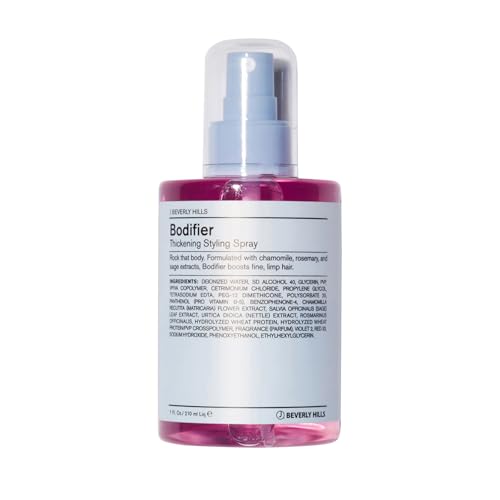 J Beverly Hills Blue Bodifier Thickening Spray with Vitamin B5 For Boosting Fine Hair, 7 Oz