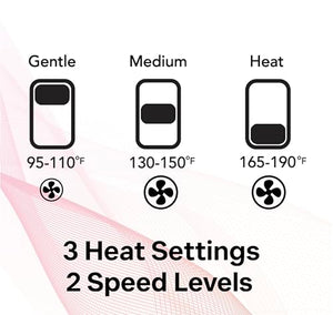 Diffuser Hair Dryer for Curly Hair – Ionic Technology Hair Dryer with Adjustable Heat & Speed Settings for Frizz-Free, Defined Curls, Lightweight Hair Dryer, Wavy And Curly Hair (SILVER)
