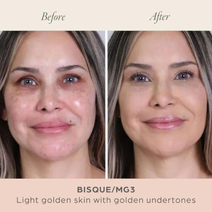 PÜR MINERALS 4-in-1 Pressed Mineral Makeup Powder Foundation with SPF 15 - Concealer & Finishing Compact Pressed Powder for Face - Buildable Medium to Full Coverage Foundation Powder