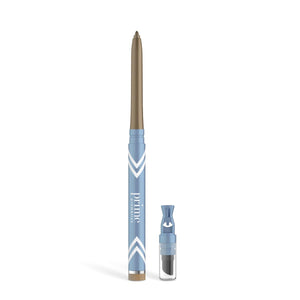 PRIME PROMETICS PrimeEyes Glide Eyeliner for Mature Women – Waterproof, Long-Stay and Mess-Proof – Gel Creme Texture, Discreet Sharpener and Effective Smudger (Mulberry)