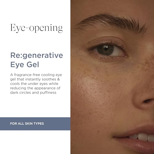 Intelligent Nutrients Re:generative Eye Gel for Dark Circles and Puffiness, Targeted Treatment With Plant Actives to Brighten, Refresh and Protect, Vegan, 0.5 Oz
