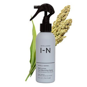 Bell-Curve Curl Reviving Spray for Curly Hair – Reactivates & Defines Curls, 96% Natural, Vegan, Frizz Control, with Quinoa, Rice Protein, Safflower Oil & Aloe, Lightweight, 5 oz