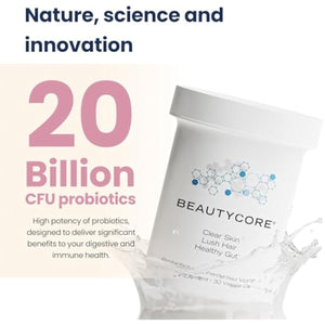 Supplement – Supports Collagen Production, Hair, Skin & Nails - 20 Billion CFU Probiotics - All in 1 Acid Resistant Veggie Capsule - Gut Health, Microbiome, Fermented Vitamins-for Bloating