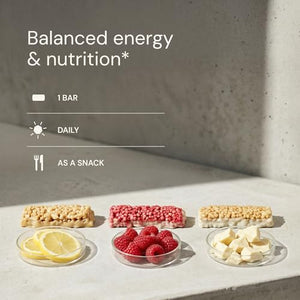 Blueprint Bryan Johnson Macadamia Nut Protein Bar - 9G Plant Protein - Healthy Fats - Supports Muscle Growth - Low Carb & Sugar - Natural Ingredients - Vegan Keto Snack (Raspberry - 12 Pack)