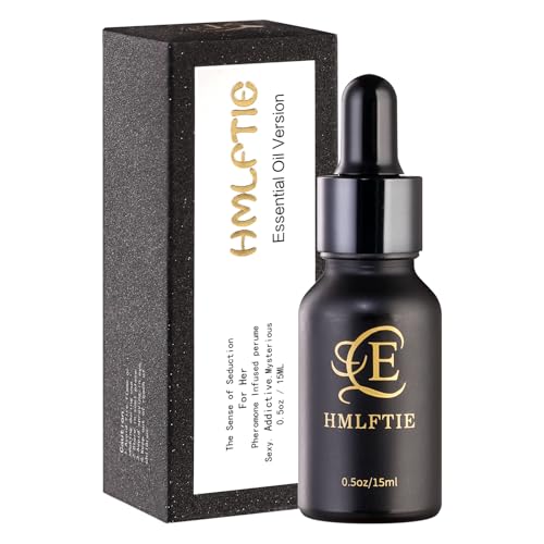 Women's Natural Pheromone Perfume Oil, Sweet Rose & Jasmine Fragrance, Long-Lasting Alcohol-Free, 0.5 fl oz Travel Size, Vegan & Cruelty-Free