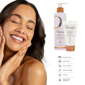 OSMOSIS QUENCH Daily Hydrating Facial Moisturizer Face Lotion with Jojoba Oil, Shea Butter, and Hyaluronic Acid, For Dry To Normal Skin