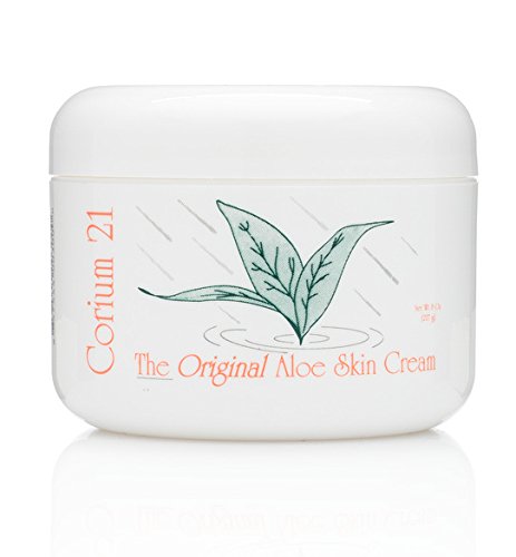 Corium 21 Organic Aloe Vera Skin Cream for Lasting Dry Skin Relief, Deep Moisture & Healthy-Looking Skin, Organic Aloe Vera First Formula, Aloe Vera Face Moisturizer, Aloe Vera Lotion, 8 oz