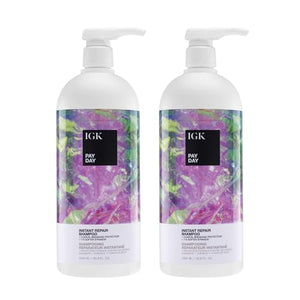 IGK Pay Day Shampoo Liter – Moisturizing Shampoo for Dry, Damaged, or Chemically Treated Hair