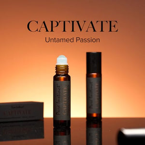 Pure Instinct CAPTIVATE The Original Pheromone Infused Essential Oil Perfume Cologne - Men's Collection - TSA Ready (Roll On Bottle 0.34 Fl. Oz./10.2mL)
