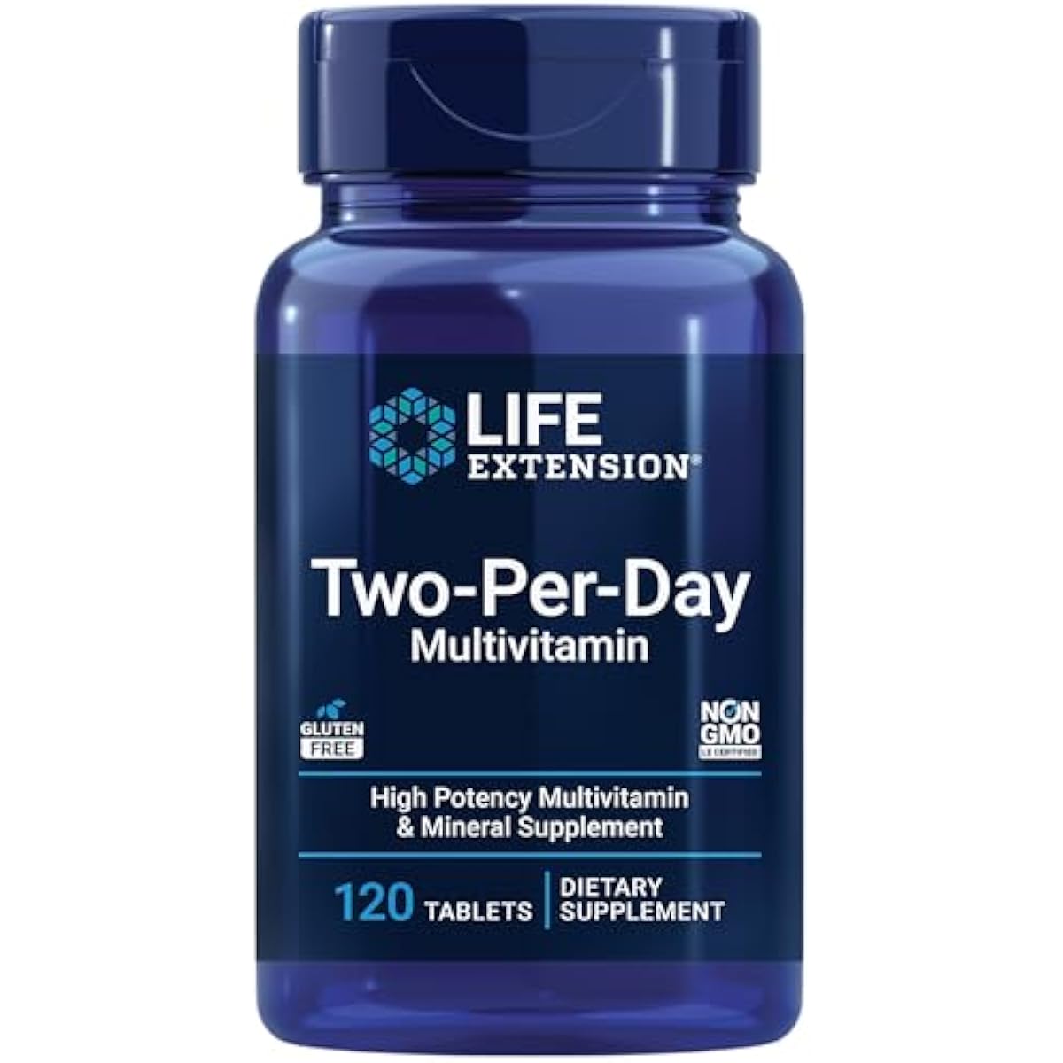 Life Extension Two-Per-Day High Potency Multi-Vitamin & Mineral Supplement & Magnesium Caps, 500 mg, Magnesium Oxide, Citrate, Succinate