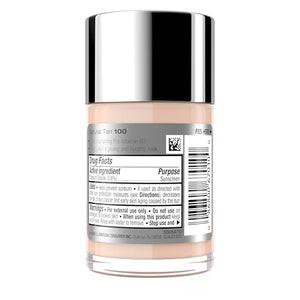 Neutrogena Healthy Skin Liquid Makeup Foundation, Broad Spectrum SPF 20 Sunscreen, Lightweight & Flawless Coverage Foundation with Antioxidant Vitamin E & Feverfew, Natural Tan, 1 fl. oz