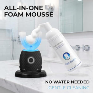 U-Shaped Electric Toothbrush – Comfort-Focused Design with Secure Grip for Daily Oral Hygiene at Home (Black)