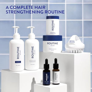 Routine Wellness Hair Growth Supplement – CLINICALLY Tested Thicker, Fuller-Looking Hair Support with Biotin & Key Nutrients, Vegetarian & Gluten-Free Vitamins - 1 Bottle, 30 Day Supply