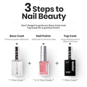 Beetles Jelly Nail Polish Set,6 Colors Pink Nude Jelly Quick Dry Nail Polish Fingernail Fast Drying & Long Lasting Nail Strengthener Polish Gifts for Women