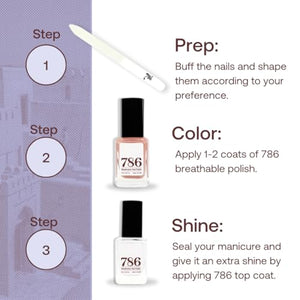 786 Cosmetics Breathable Vegan Nail Polish in Casablanca - Cruelty-Free, Halal, Healthy Formula