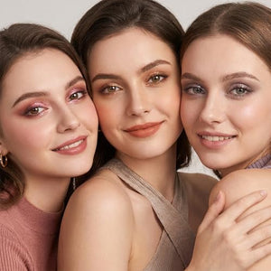 Erinde 9 Colors Mini Eyeshadow Palette, Neutral Brown & Nude Shades Eye Shadow Makeup Palette, Highly Pigmented Matte Shimmer & Glitter Eyeshadow Long Lasting Blendable for Daily Natural Look
