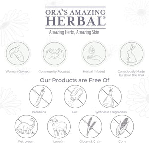 Ora's Amazing Herbal Unscented Moisturizer Travel Set, Touchy Skin Salve, Unscented Body Butter & Body Oil Set, Travel Size, Eczema and Senstivie Skin