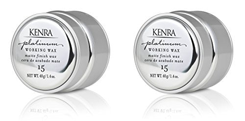Kenra Platinum Working Wax 15 | Matte Finish Styler | Provides Medium, Flexible Hold | Non-Greasy | Crème-Based Formula To Texturize & Mold Styles | All Hair Types