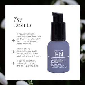 Intelligent Nutrients Re:generative Eye Gel for Dark Circles and Puffiness, Targeted Treatment With Plant Actives to Brighten, Refresh and Protect, Vegan, 0.5 Oz