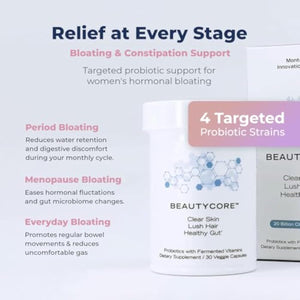 Supplement – Supports Collagen Production, Hair, Skin & Nails - 20 Billion CFU Probiotics - All in 1 Acid Resistant Veggie Capsule - Gut Health, Microbiome, Fermented Vitamins-for Bloating