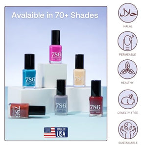 786 Cosmetics Breathable Vegan Nail Polish in Casablanca - Cruelty-Free, Halal, Healthy Formula
