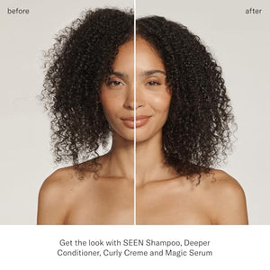 SEEN Curly On The Go Kit, Fragrance Free - Non-Comedogenic & Safe for Sensitive Skin - Curl-Defining Styling Hair Bundle - Anti Frizz - Heat Protectant