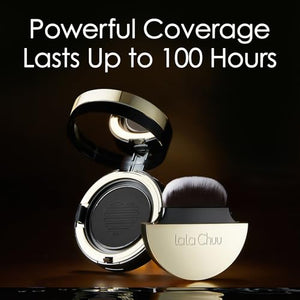 LALACHUU Hairline Powder Hair Powder for Gray Coverage Root Touch Up for Women & Men with Master Brush Concealing Hair Loss Instantly Stain Proof for 100-hour 0.32 Ounce Dark Brown