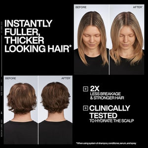Redken Acidic Grow Full System Scalp & Hair Serum - Lightweight Leave-In Treatment for Rebalanced, Healthy-Looking Scalp and Fuller, Thicker Hair, With Azelaic Acid