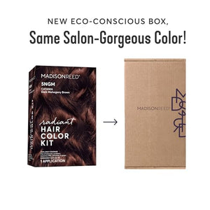 Madison Reed Radiant Hair Color Kit - 5NGM Dark Cinnamon Brown with Gold Mahogany Tones (Catania Brown), Dimensional Gray Hair Blending Permanent Hair Dye, PPD-Free & Ammonia-Free, 1 Pack