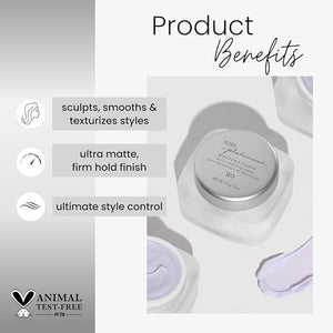 Kenra Platinum Whipped Taffy 20 | Matte Defining Paste | Delivers An Ultra-Matte, Firm Hold Finish | Sculpts, Smooths & Texturizes Styles | All Hair Types