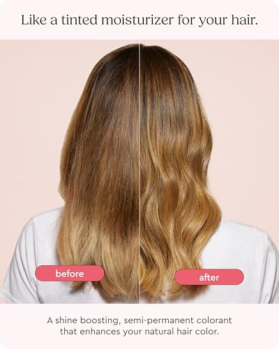 Super Gloss Color Conditioning Gloss – Caramel Lights for Medium to Dark Brown Hair with Highlights – Rinse Out Semi-Permanent Hair Gloss that Enhances Color and Boosts Shine & Hydration