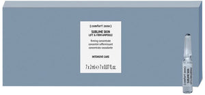 [ comfort zone ] Sublime Skin Lift & Firm Ampoules, Concentrated Anti-Aging Serum, Plumps, Smooths, Reduces Wrinkles, Clean Beauty, Peptides, Hyaluronic Acid, Mature Skin, 7 x 0.06 Fl Oz