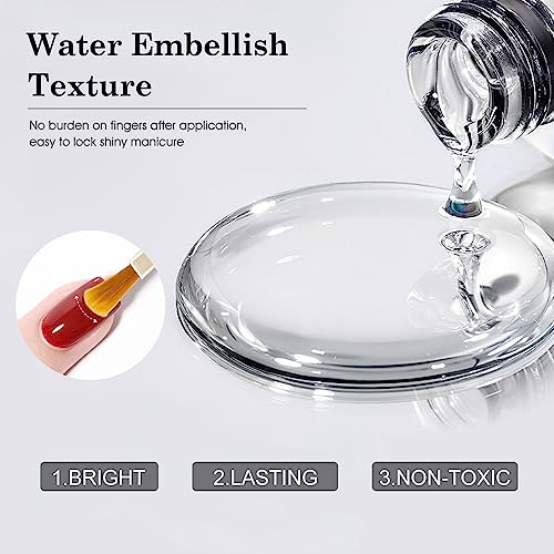 CANNI 6Pcs 9ml Hema-Free Nail Dehydrator Primer, Base Coat Reinforce Diamond Gel Top Coat and Matte Top Coat Gel Nail Polish Set, Soak Off LED Nail Gel Polish Set Nail Art Starter Manicure Salon