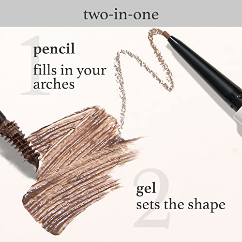 Julep Brow 101 Sculpting Pencil & Tinted Brow Gel Set - Dual-Ended Eyebrow Tool with Brush and Precision Tip - Long-Lasting, Waterproof Formula for Perfectly Defined and Tinted Brows -Taupe