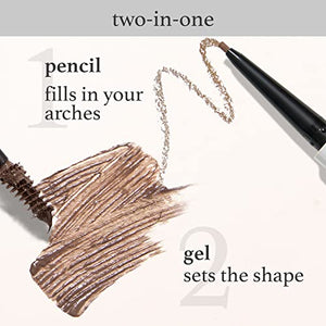 Julep Brow 101 Sculpting Pencil & Tinted Brow Gel Set - Dual-Ended Eyebrow Tool with Brush and Precision Tip - Long-Lasting, Waterproof Formula for Perfectly Defined and Tinted Brows -Taupe