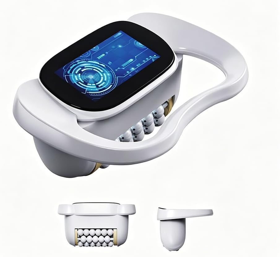Inner Ball Massage Roller, Lymphatic Drainage Massager Ultimate Fascia Release & Deep Tissue Massage Pain Relief Muscle Roller Machine, Electric Rolling Massager Relieve Foot,Ankle,Lower Back Aches